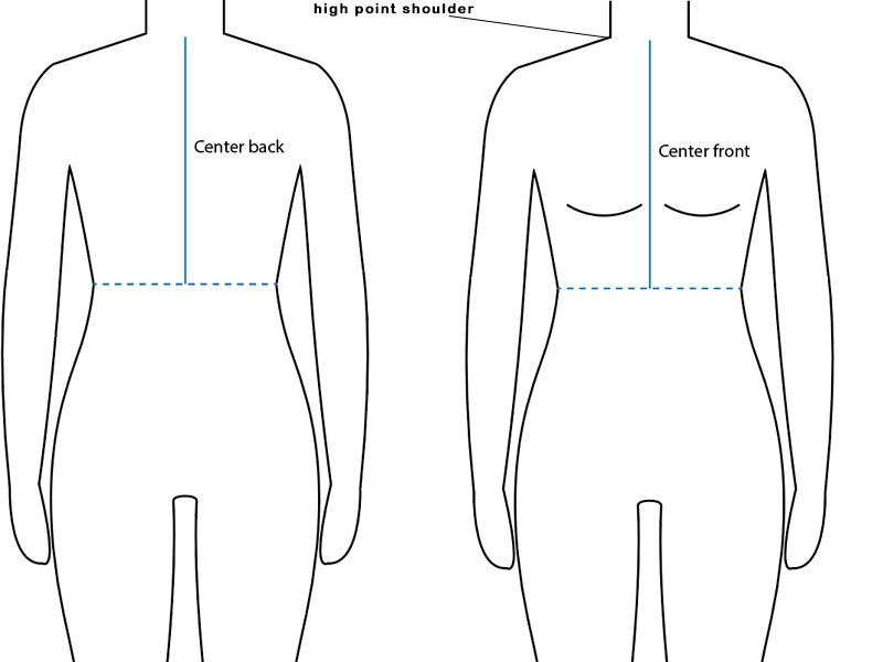 Measurement Points on Croqui