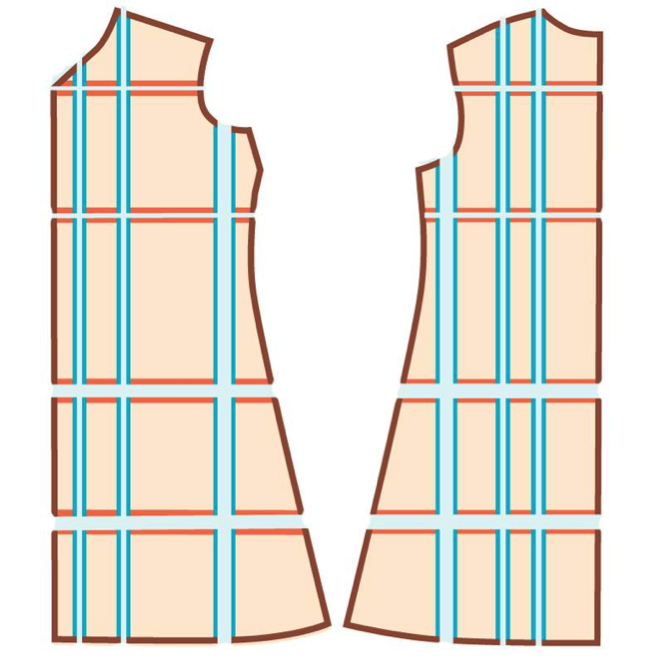 Cut and spread grading method