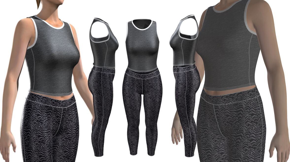 3D Garment Sample in Multiple Views