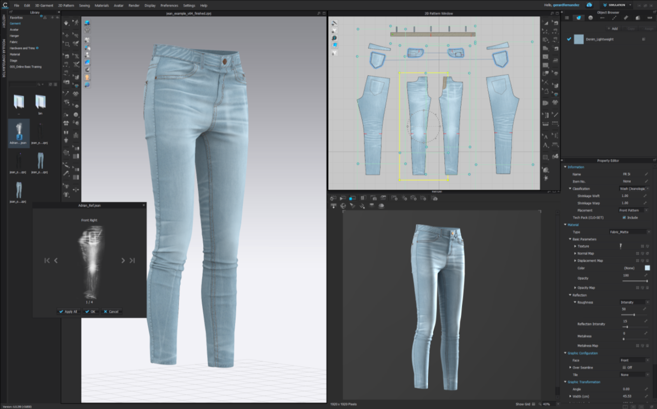 Creating a 3D prototype in CLO 3D