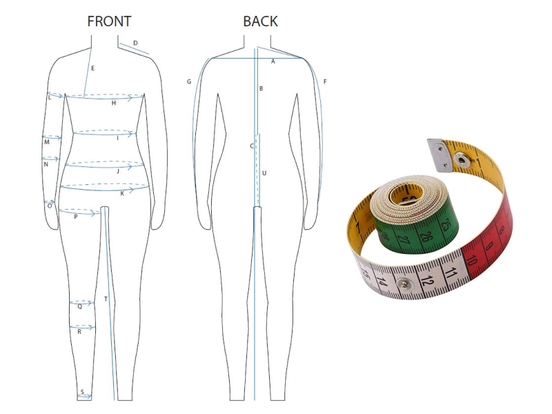 How to measure and a flexible measuring tape