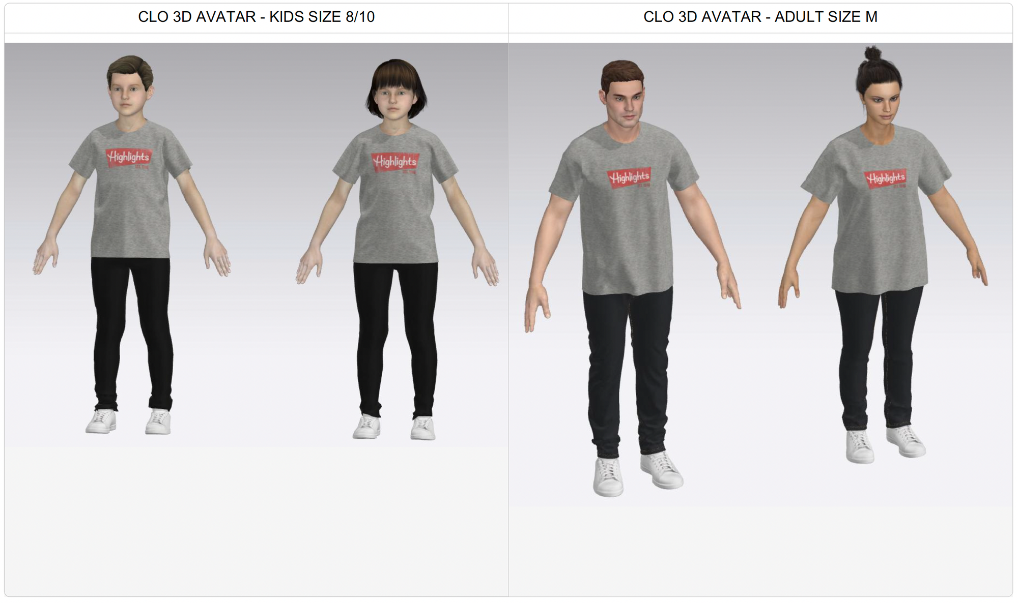 Unisex Tech Pack for Adults with CLO 3D Avatar